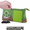 Pixie Crew Veľké púzdro Minecraft zeleno-hnedá