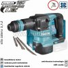 Makita DHK180ZJ 18V aku sekacie kladivo, výkonný bezuhlíkový motor s ochranou proti nečistotám, regul. konštantných úderov /min (max. 3200), sila úderu 3.1J, antivibračná technolo. +systainer a sekáče