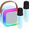 BEZDRÔTOVÁ KARAOKE SÚPRAVA BLUETOOTH REPRODUKTOR RGB AKO DARČEK + 2x MIKROFÓN