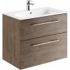 Geberit Selnova Square umývadlo so skrinkou 80 cm orech 501.242.00.1