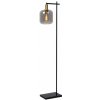 Lucide JOANET Floorlamp E27 Black/Smoke Glass 45794/01/65