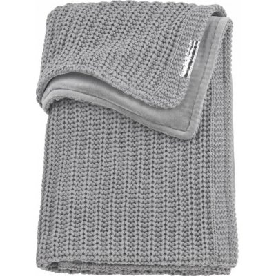 Meyco Zamatová deka Harringbone do kočíka alebo kolísky Grey