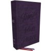 NKJV, Giant Print Center-Column Reference Bible, Verse Art Cover Collection, Leathersoft, Purple, Thumb Indexed, Red Letter, Comfort Print (Nelson,Thomas)(Pevná)
