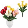 Umelá kytica tulipány žlté 45 cm