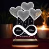 Beling 3D lampa,srdcia s venovaním , 7 farebná S30KW7L8Y4E663