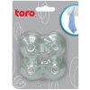 TORO 260041 Háčiky prísavné, číre, s kovovým ukončením, 4 ks