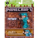 Minecraft Alex with Diamond Armor 8 cm