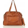 MARCO MAZZINI Kožená shopper taška A4 | hnedá camel vs106b