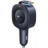 Baseus – Car Charger PrimeTrip VR2 autonabíjačka s výsuvným káblom 2× USB-C 30W – čierna