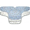 Lässig Babies set 2 ks podbradníkov Long sleeve Bibs Happy Rascals Smile sky blue