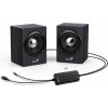 Genius reproduktory SP-HF385BT, 2.0, 4W, čierne, regulácia hlasitosti, BT, drevené, 3,5 mm jack/ bluetooth, 150Hz-20kHz 31730046400