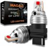 LED ŽIAROVKY P27W 3156 MAGALL ČERVENÉ, VEĽMI SILNÉ, 1600LM, ZLIATINA 12V