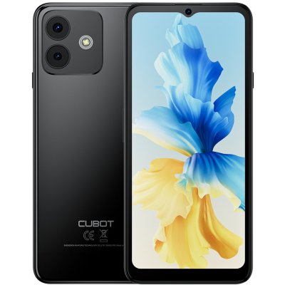 CUBOT Smartfón Cubot Note 40, čierny, 12 GB RAM (6 GB + 6 GB rozšírená) + 256 GB ROM, 50 MP hlavný fotoaparát, 6,56-palcový 90 Hz displej, 5200 mAh batéria, GPS CUBOT