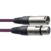 Stagg SMC3 CPP, kabel mikrofonní XLR/XLR, 3m, fialový