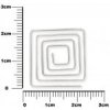 Špirálka štvorec 20x20 mm (2 ks)