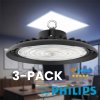 SEIPRO PHILIPS LED Highbay UFO 150W – 22 500 lm, 4000K/5000K, IP65, 1–10V stmievanie | 3-PACK Typ svetla: Denná biela 4000K
