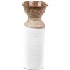EUROFIRANY KERAMICKÁ VÁZA ERINA (06) 10X25 CM KRÉMOVÁ