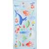 Spokey KIDDY Rychleschnoucí sportovní ručník, 80 x 160 cm mořský svět