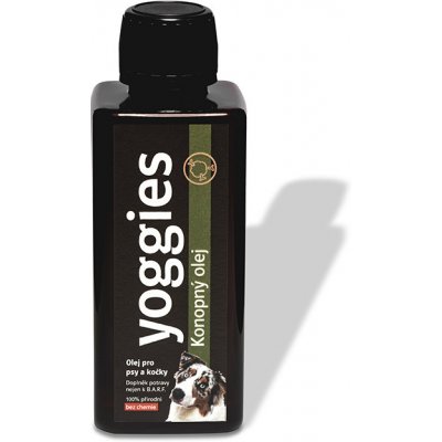 Yoggies konopný olej pro psy a kočky lisovaný za studena 250 ml