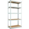 Metkas Budget ZM Regál 180 x 60 x 40 5 políc MDF zinek kov