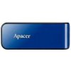 Apacer USB flash disk, USB 2.0, 64GB, AH334, modrý, AP64GAH334U-1, USB A, s výsuvným konektorom