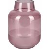 Váza Blush Bordeaux sklo 21 cm x priemer 15 cm burgundská červená