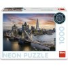 Dino - Puzzle Súmrak nad Tower Bridge, neón - 1000 dielov