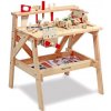 Melissa & Doug Drevený pracovný stôl s náradím, 61 ks