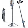 WOZINSKY 143913 WOZINSKY WC1Y30S Teleskopická selfie tyč a statív (Tripod) 130cm čierna