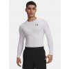 Pánske tričko Under Armour HG Armour Comp LS Biela XXL