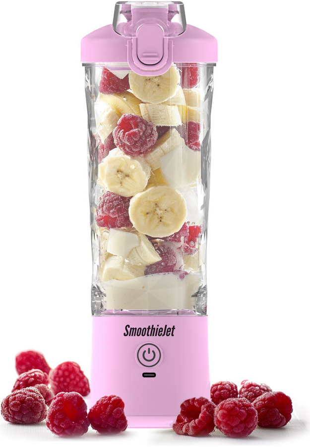 SmoothieJet prenosný USB smoothie 600 ml vodeodolný model 2023 Ružová