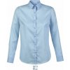 NEOBLU 3183 BLAISE WOMEN / Dámska mikro keprová košeľa s dlhým rukávom - soft blue S