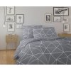 Kvalitex Bavlnené obliečky NORDIC COLLECTION 220x200 + 2x 70x90 cm - GRID šedé