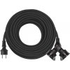 EMOS SK s.r.o. Vonkajší predlžovací kábel 20 m / 2 zásuvky / čierny / guma / 230 V / 1,5 mm2 - P0603