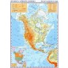 Severná a stredná Amerika - príručná obecne zemepisná mapa A3/1:35 mil.