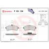 Sada brzdových platničiek kotúčovej brzdy BREMBO P 50 130