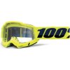 100% Accuri 2, MX okuliare - Fluo Yellow/Clear Lens