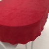 Biante Veľký zamatový oválny obrus Velvet Premium SVP-038 Sýto červený 240x280 cm