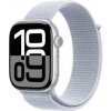 Apple Watch Series 10 GPS 46mm Silver Aluminium Case with Blue Cloud Sport Loop