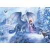 COBBLE HILL Rodinné puzzle Ľadový drak 350 dielikov