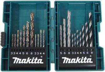 Makita sada vrtákov do kovu/dreva/muriva 3-8mm (po 1), 21ks B-44884