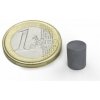 SOLLAU Feritový magnet valec D 8x10 mm, Ferit, Y30, bez povrchovej úpravy