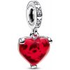 Pandora Pôvabný strieborný prívesok Mickey a Minnie Mouse Disney 792522C01