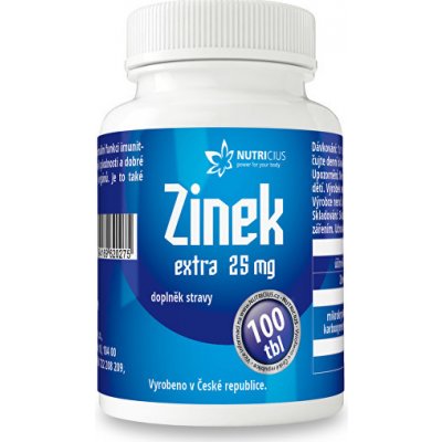 Nutricius Zinek Extra 25 mg 100 tabliet