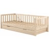 Detská posteľ z borovicového dreva s roštom v prírodnej farbe 90x200 cm Fritz – Vipack