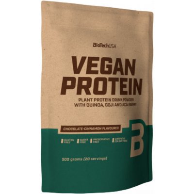 BioTech USA Vegan Protein 500 g, čokoláda-škorica