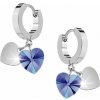 Swarovski e. náušnice kruhy Time for Love, chirurgická ocel see3678