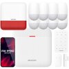 WiFi Alarmový Set AX Pro Hikvision 8x PIR Senzor, Vonkajšia Siréna + Klávesnica