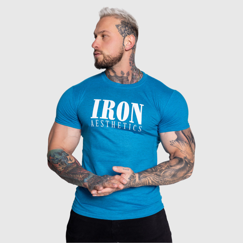 Iron Aesthetics pánske športové tričko Urban modré
