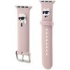 Remienok Karl Lagerfeld Karl and Choupette Head NFT na Apple Watch 42/44/45/49 Pink KLAWLSLKCNP